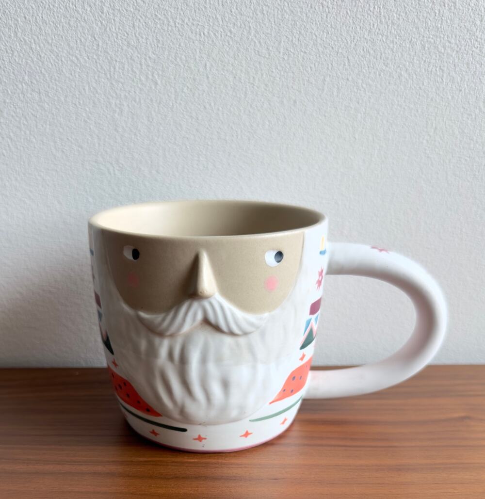 Fotini Tikkou by Anthropologie - Santa Claus Ceramic Christmas Mug